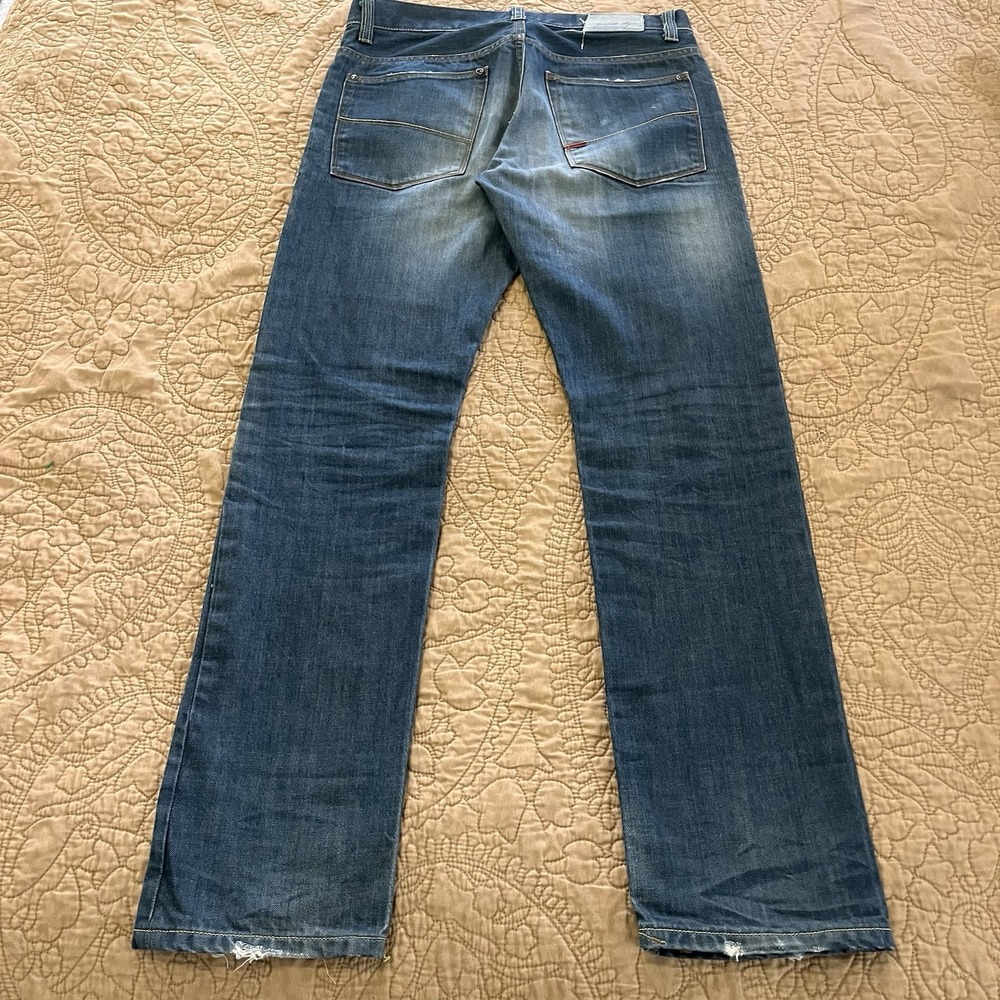 Gilded Age GA-1008Z Luxury Italian Denim Straight Leg 30x32 Green Stitch Accent - Picture 12 of 14